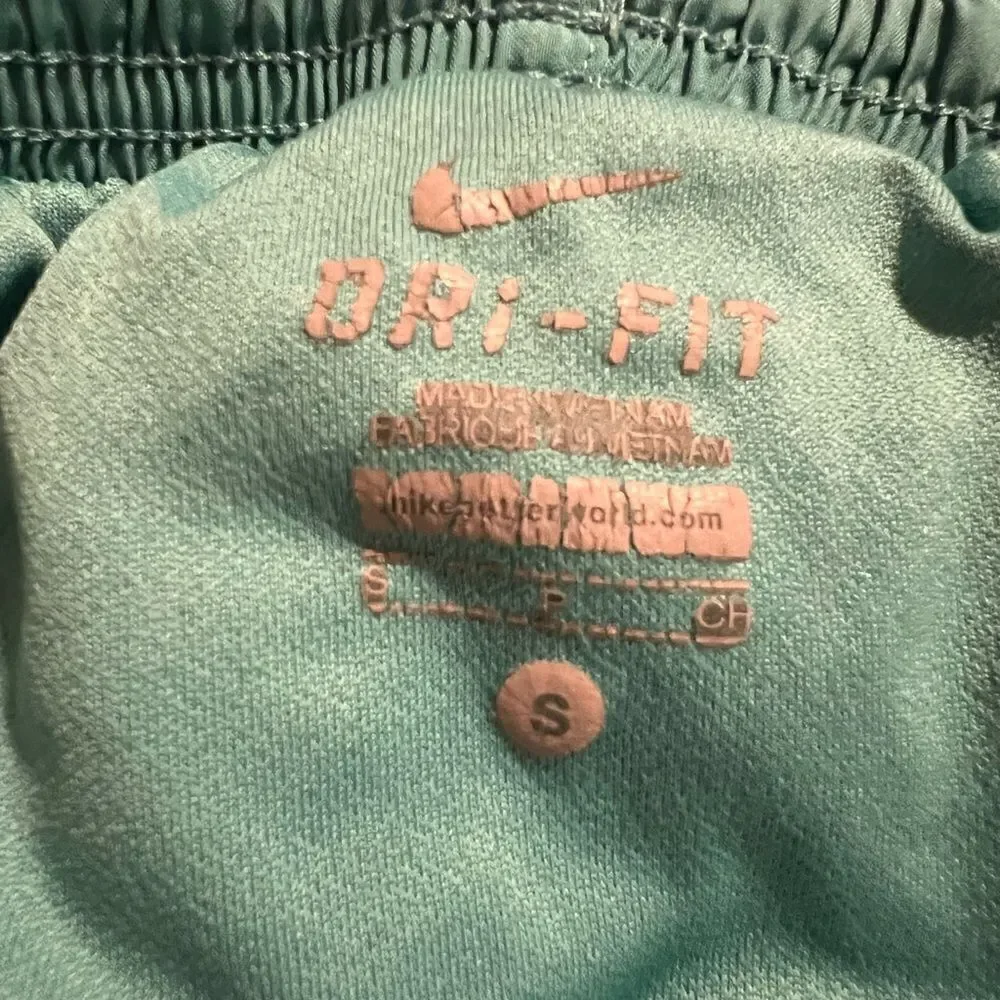 Women’s size small aqua, hot pink, navy Nike dri-fit shorts